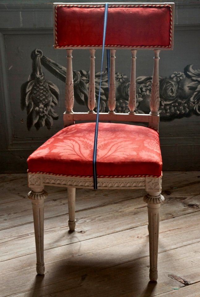 Stol av björk. 1800-tal - Skoklosters slott - 92406