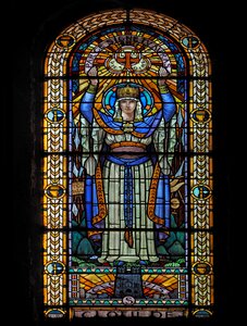 Stained glass windows church heritage