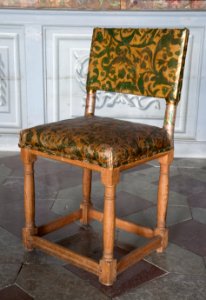 Stol med gyllenläder - Skoklosters slott - 103723