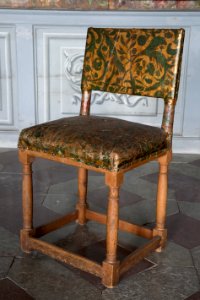 Stol med gyllenläder - Skoklosters slott - 103722