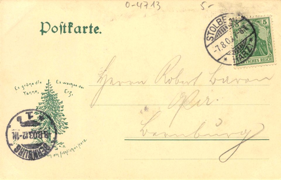 Stolberg, Sachsen-Anhalt - Schloss mit Stadt (back) (Zeno Ansichtskarten)