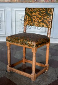 Stol med gyllenläder, 1650 cirka - Skoklosters slott - 103731