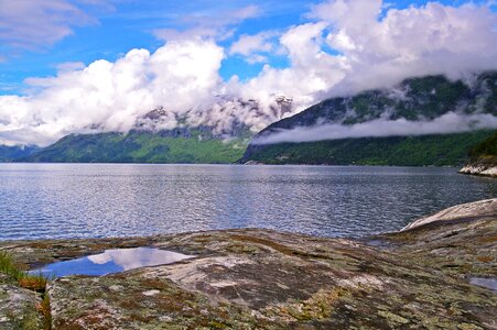 Landscape scandinavia water photo