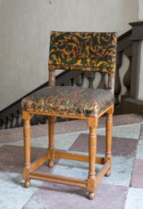 Stol med gyllenläder, 1650 cirka - Skoklosters slott - 103815