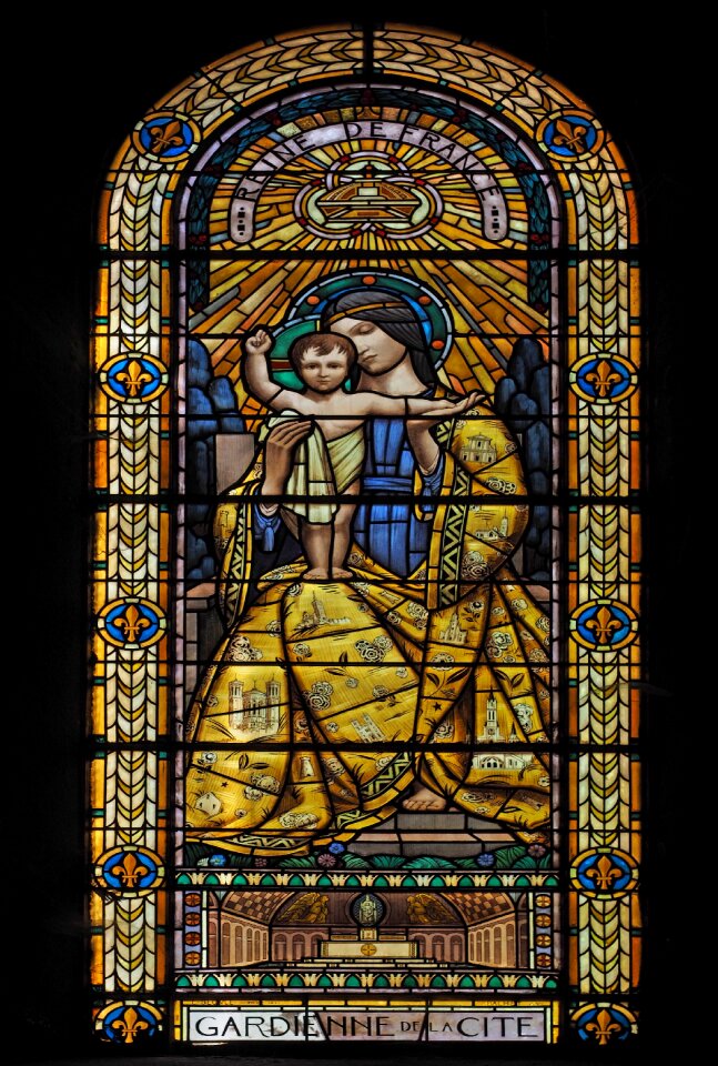 Stained glass windows religion heritage