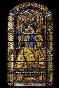 Stained glass windows religion heritage
