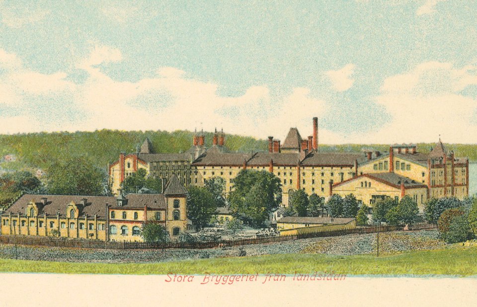 Stora Bryggeriet landsidan, vykort