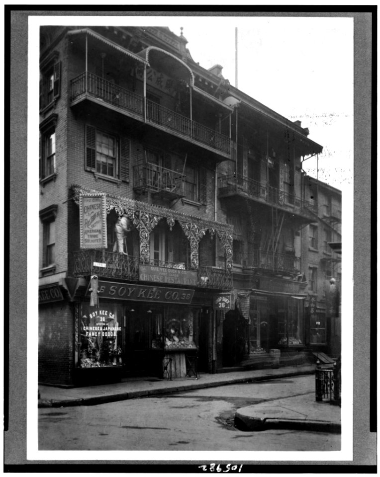 Store and restaurant in Chinatown, New York LCCN92514874