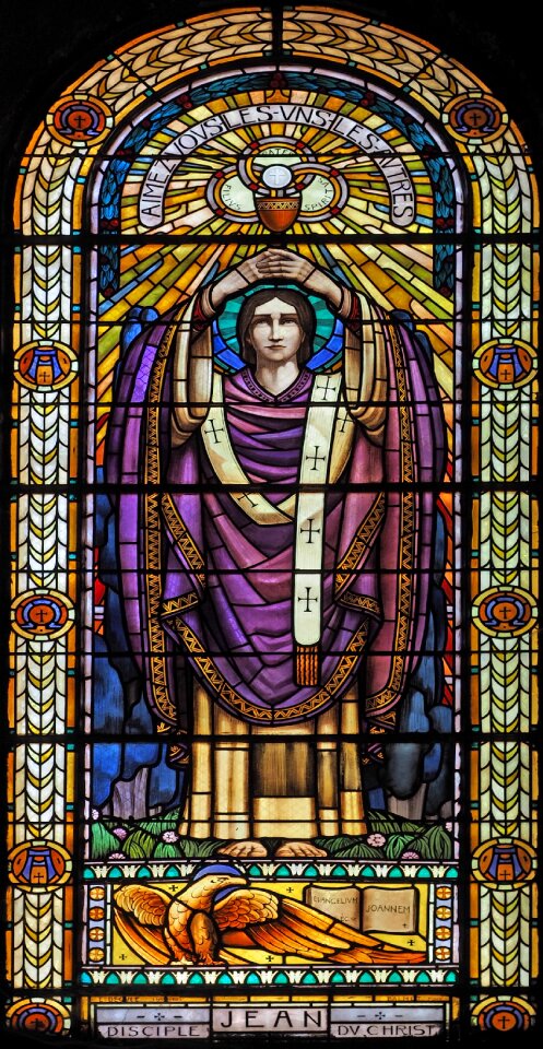 Stained glass windows religion heritage