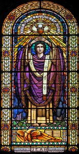Stained glass windows religion heritage