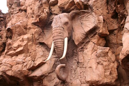 Stone elephant art