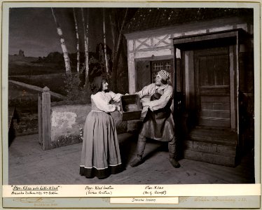 Stor-Klas och Lill-Klas, Svenska teatern 1899. Föreställningsbild - SMV - H10 051