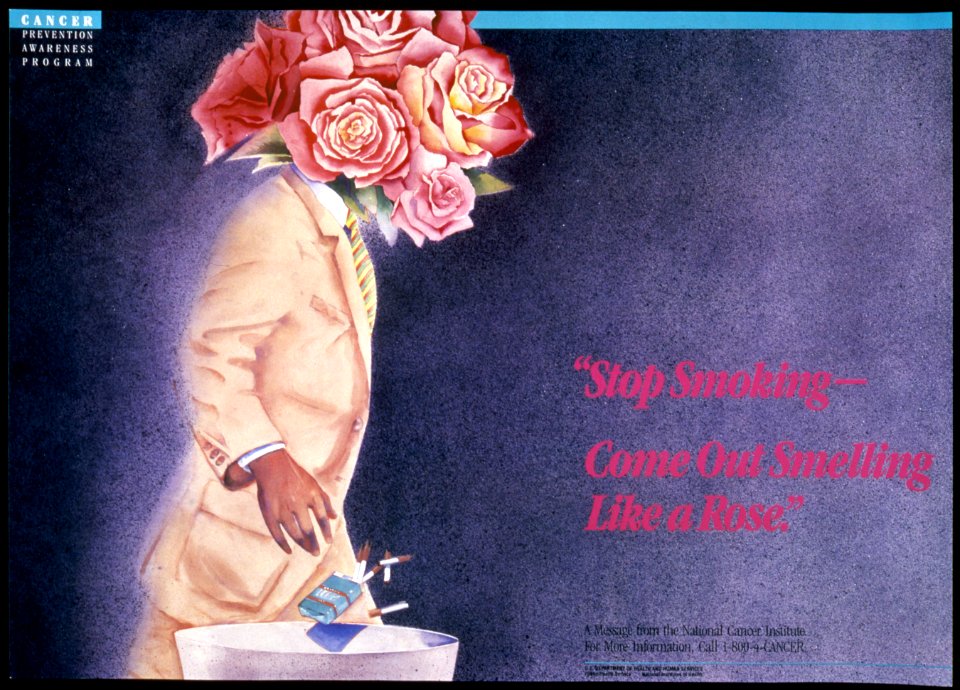 Stop smoking-come out smelling like a rose poster (1)