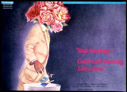 Stop smoking-come out smelling like a rose poster (1)