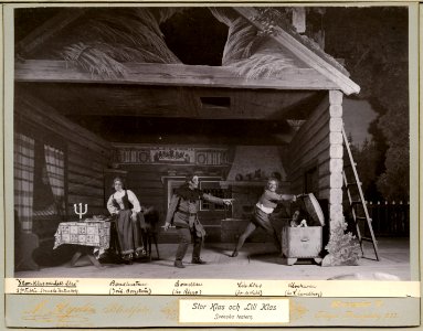 Stor-Klas och Lill-Klas, Svenska teatern 1899. Föreställningsbild - SMV - H10 050