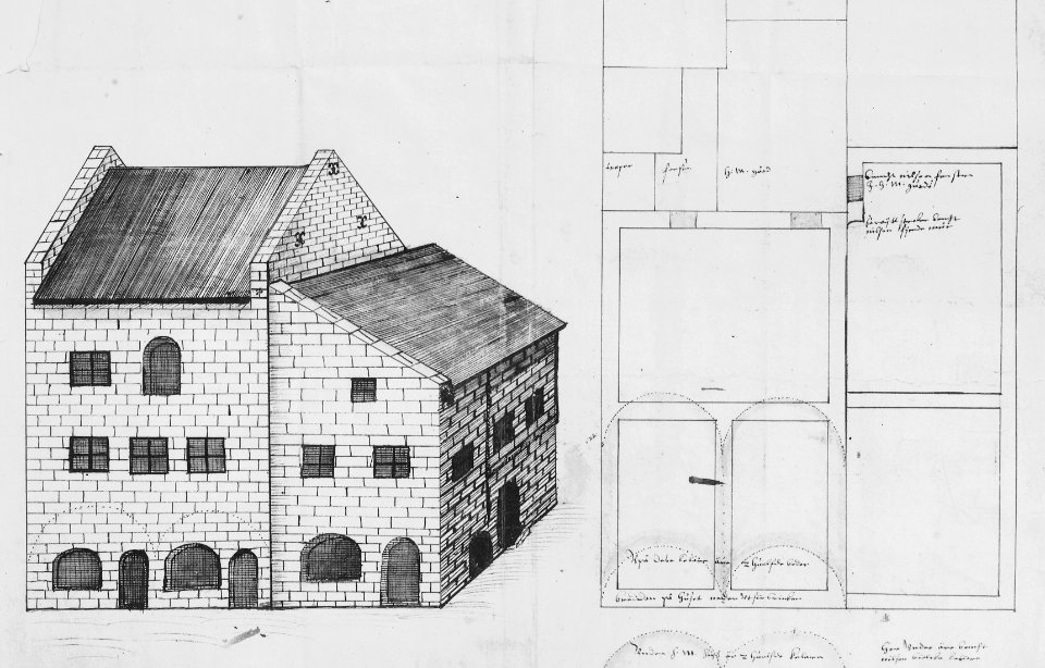 Storkyrkobrinken 5, byggnad, 1400-tal