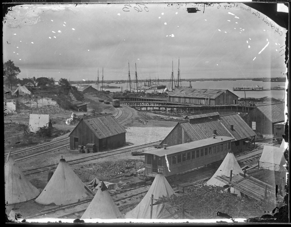 Storehouse and construction camp, City Point, Va (4153711848)