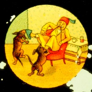 Story of a man and two dogs taking his shoes, picture 4