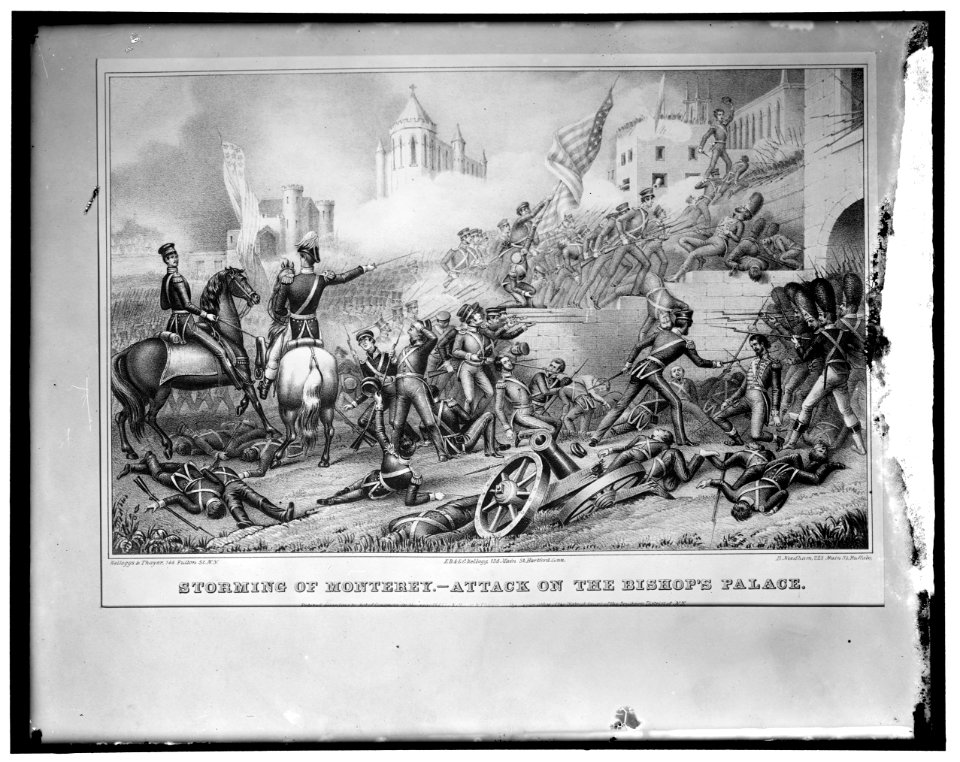 Storming of Monterey. Attack on the Bishop's Palace LOC hec.13450