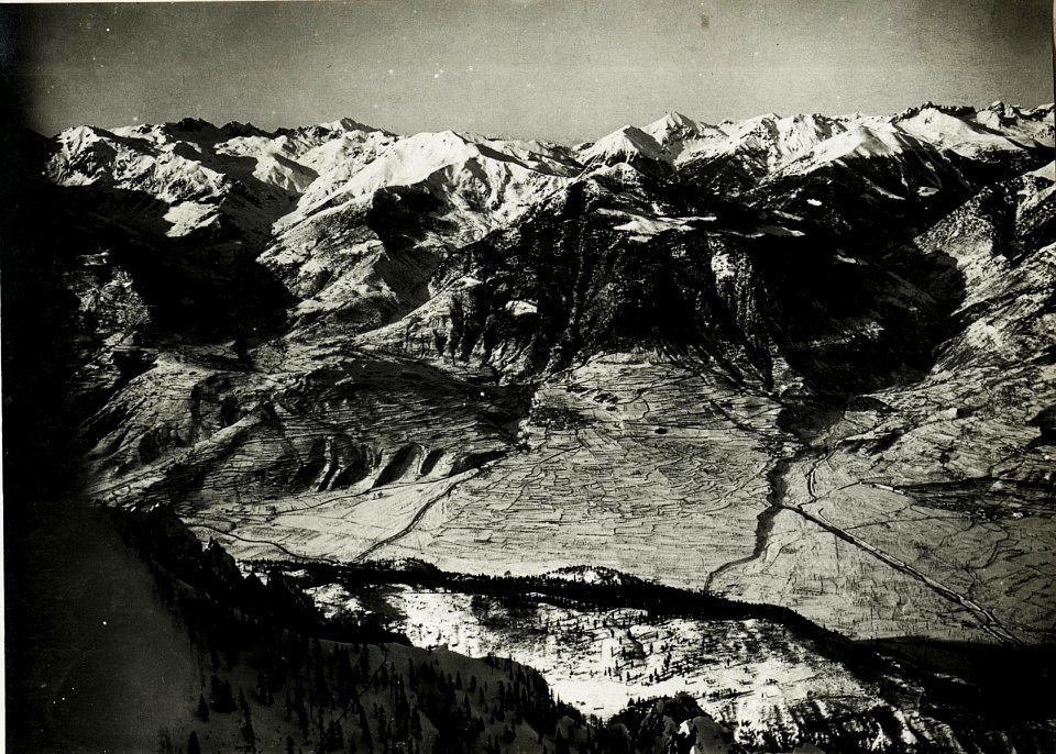 Stpkt, Porta Lepozze, Val Sugana mit nördl.Begrenzungsbergen. (BildID 15429770)