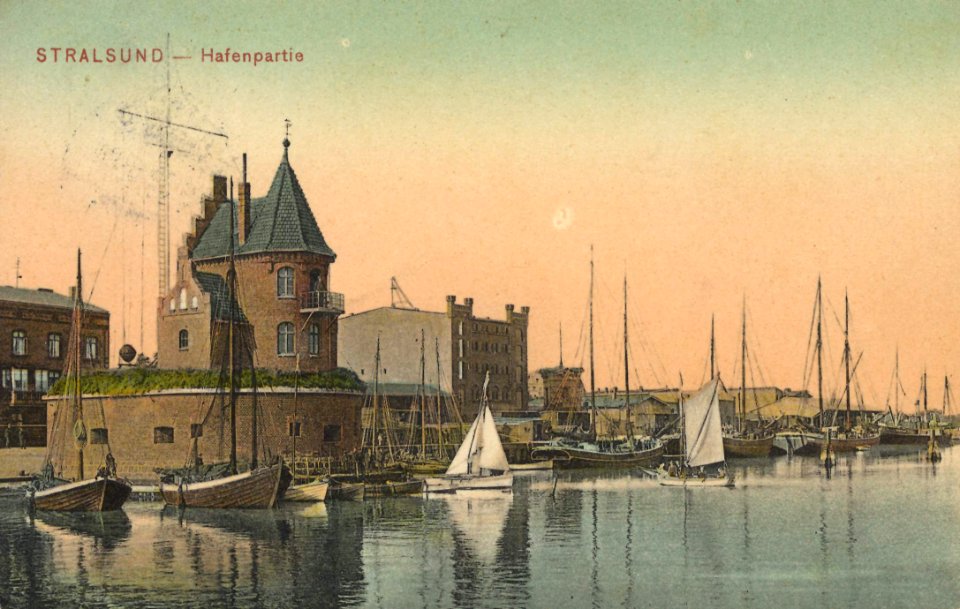 Stralsund, Mecklenburg-Vorpommern - Hafen (2) (Zeno Ansichtskarten)