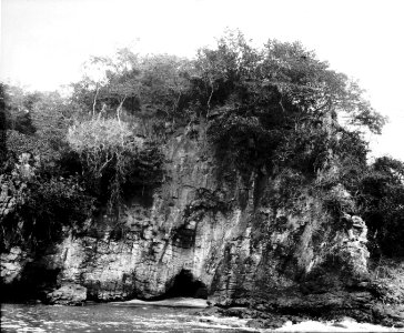 Strandbild nära Balboa, Panama. Panama City - SMVK - 002342