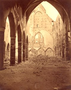 Strasbourg, bombardement de 1870, intérieur du Temple Neuf