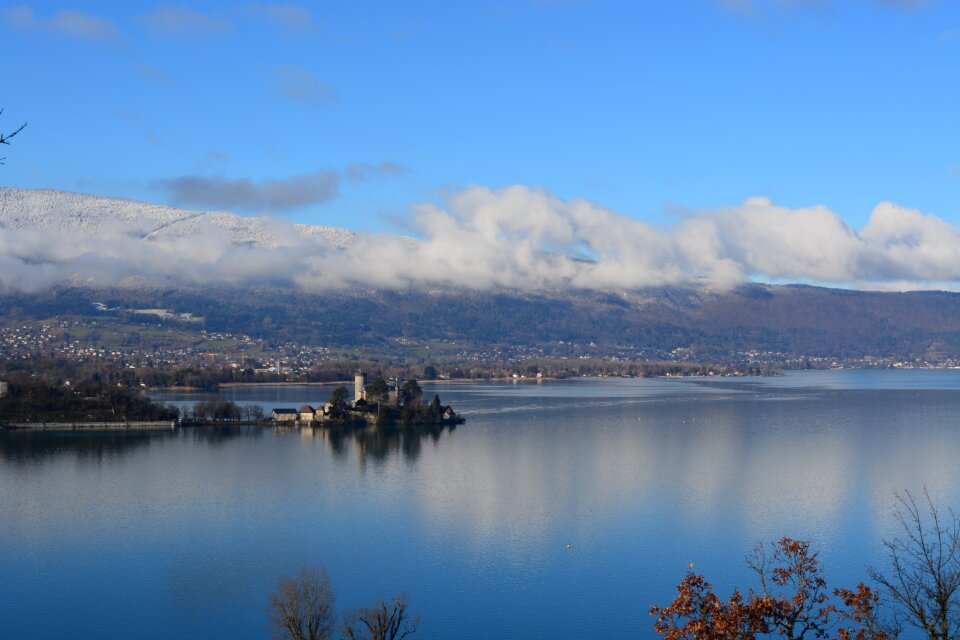 Blue sky panoramic haute savoie