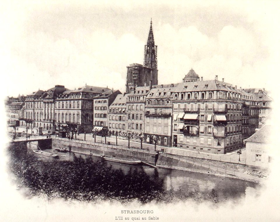 Strasbourg-L'Ill au quai au Sable (1850)