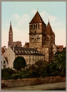 Strasbourg. L'Eglise St. Thomas et la Cathédrale. LOC ppmsca.52512
