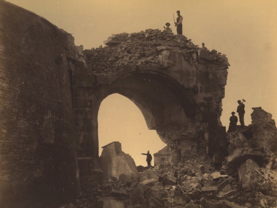Strasbourg, démolition des fortifications de Specklin, la Porte Blanche