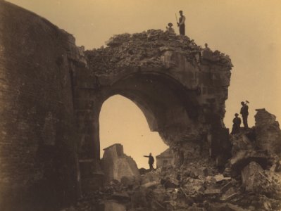 Strasbourg, démolition des fortifications de Specklin, la Porte Blanche