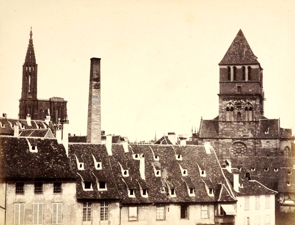 Strasbourg, l'église Saint-Thomas et la cathédrale