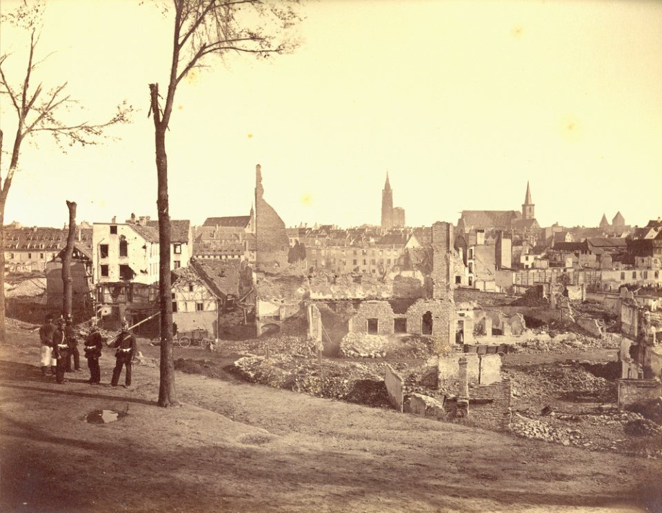 Strasbourg, bombardements de 1870, Faubourg national