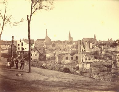 Strasbourg, bombardements de 1870, Faubourg national