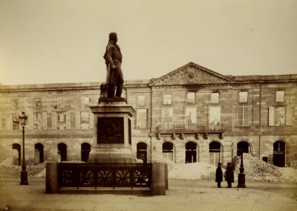 Strasbourg, place Kléber après les bombardements de 1870