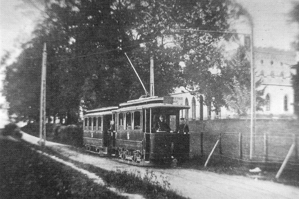 Strassenbahn Bad Homburg Gotisches Haus 1900