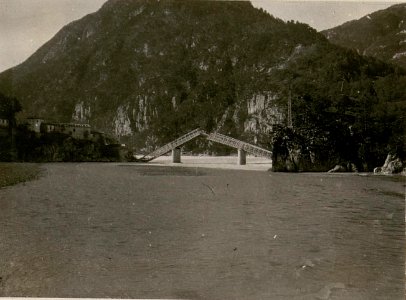Strassenbrücke Bahnhof Moggio-Ort Moggio über die Fella. (BildID 15506603)