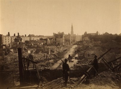 Strassburg vom Steintor aus 28 Sept 1870