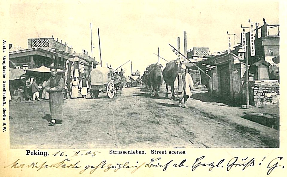 Strassenleben Peking 1905