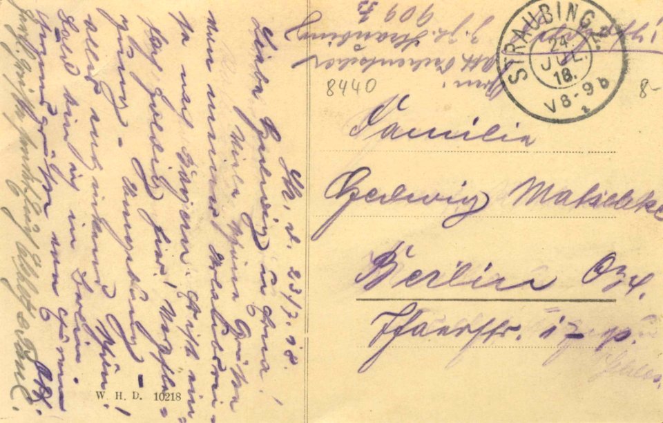 Straubing, Bayern - Stadtansicht (back) (Zeno Ansichtskarten)