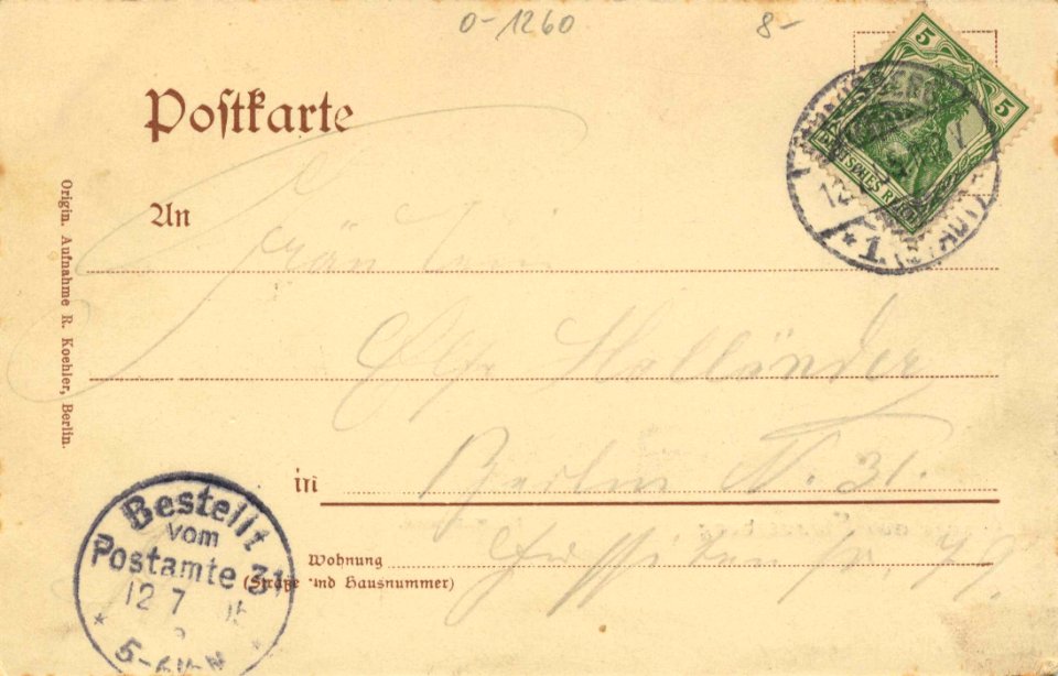 Strausberg, Brandenburg - Schwanensee (back) (Zeno Ansichtskarten)