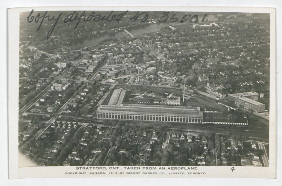 Stratford Ontario from the Air (HS85-10-36501) original