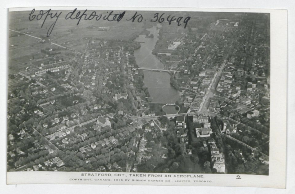 Stratford Ontario from the Air (HS85-10-36499) original