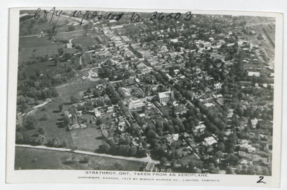 Strathroy Ontario from the Air (HS85-10-36503) original