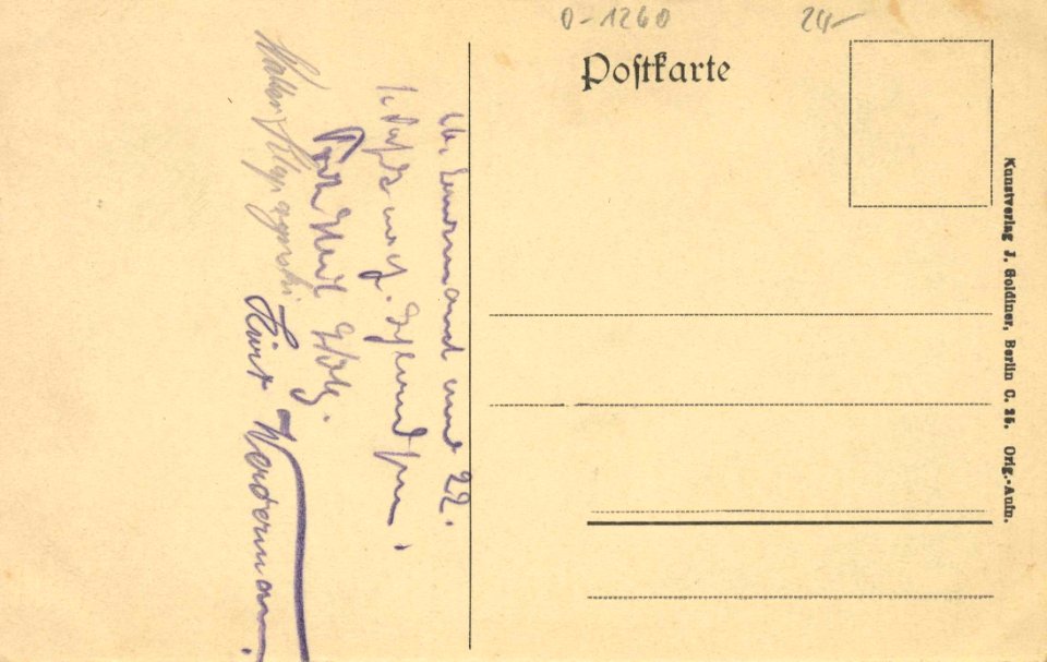 Strausberg, Brandenburg - Gielsdorfer Mühle (back) (Zeno Ansichtskarten)