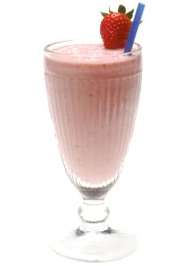 Strawberry milk shake (cropped) photo