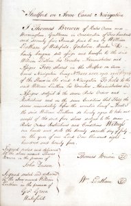 Stratford on Avon Canal Navigation 1824