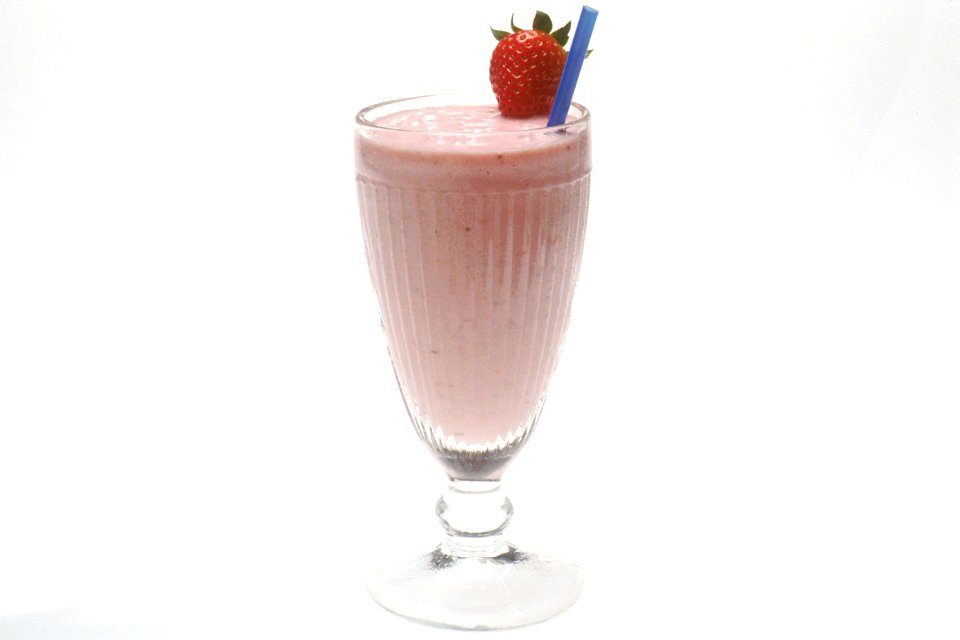 Strawberry milk shake