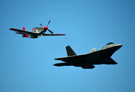 Military raptor fighter photo